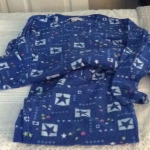 Planet sleep small pj”s women flannel blue